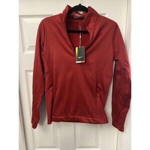 Women’s Nike Golf Tour Performance Therma-Fit Jacket 1/2 Zip Maroon Size Medium